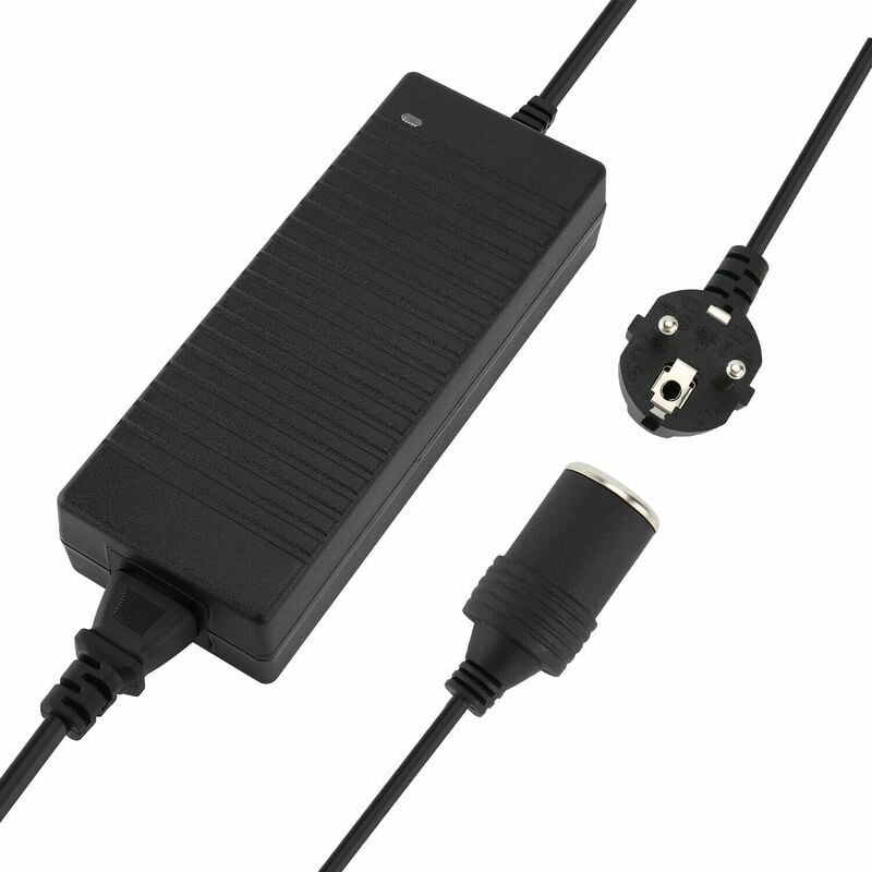 Adattatore Convertitore Auto 220V AC – 12V DC Per Presa Accendisigari, Alimentatore Universale Nero