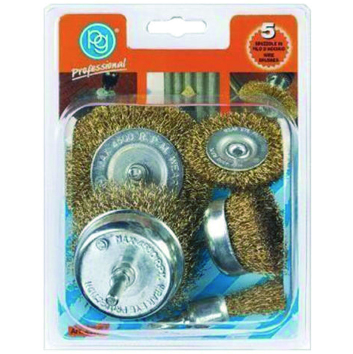 5 Pezzi Spazzole Per Trapano Per La Pulizia Bianco | Leroy Merlin - Foto 2