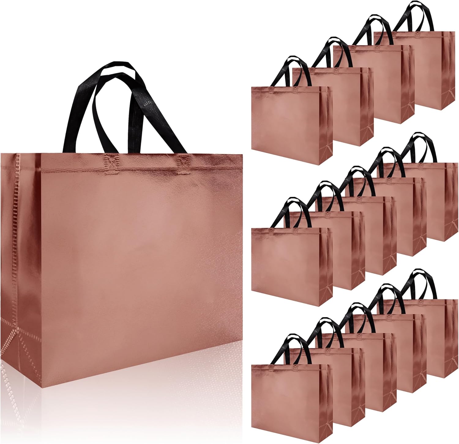 Sacs Cadeaux Papier Brillant - Format 27x23 Cm - Pour Mariage, Noël, Fêtes