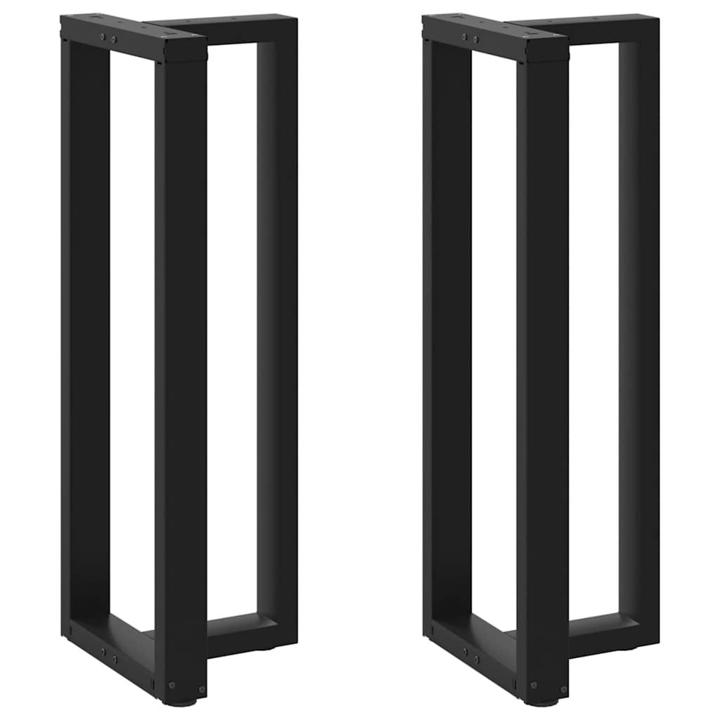 Nogi do stołu barowego w kształcie litery T 2 szt. Czarne 40x35x(110-111) cm Stal vidaXL