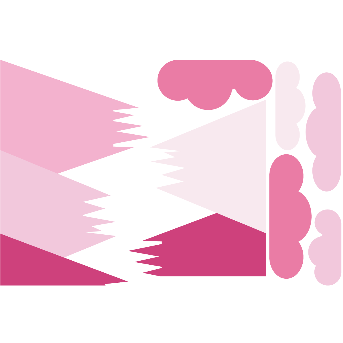 Adesivo bambino di montagna scandinavo shaka - Sticker adesivo - adesivi murali - 90x135cm - 2