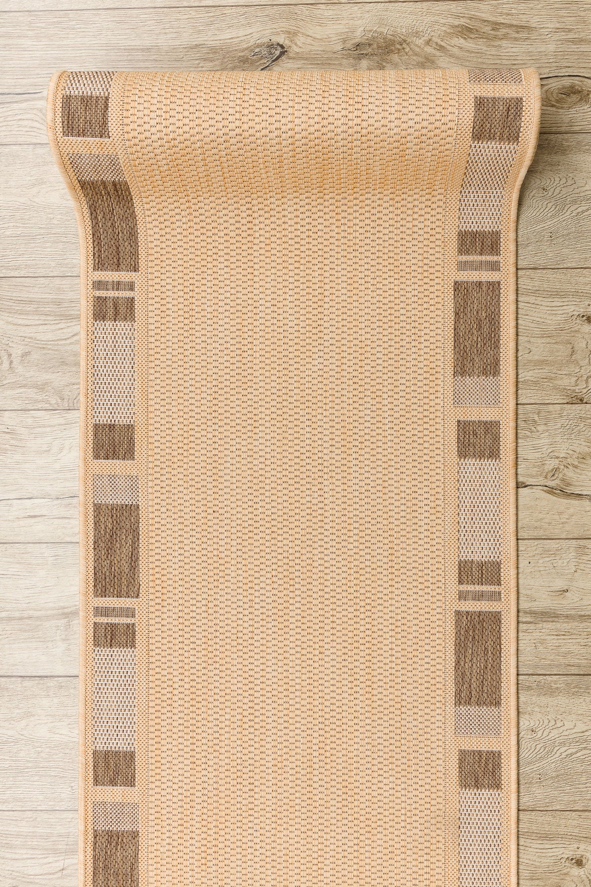 CHODNIK SIZAL FLOORLUX wzór 20195 mais / coffee 100 cm 100x690 cm - 4