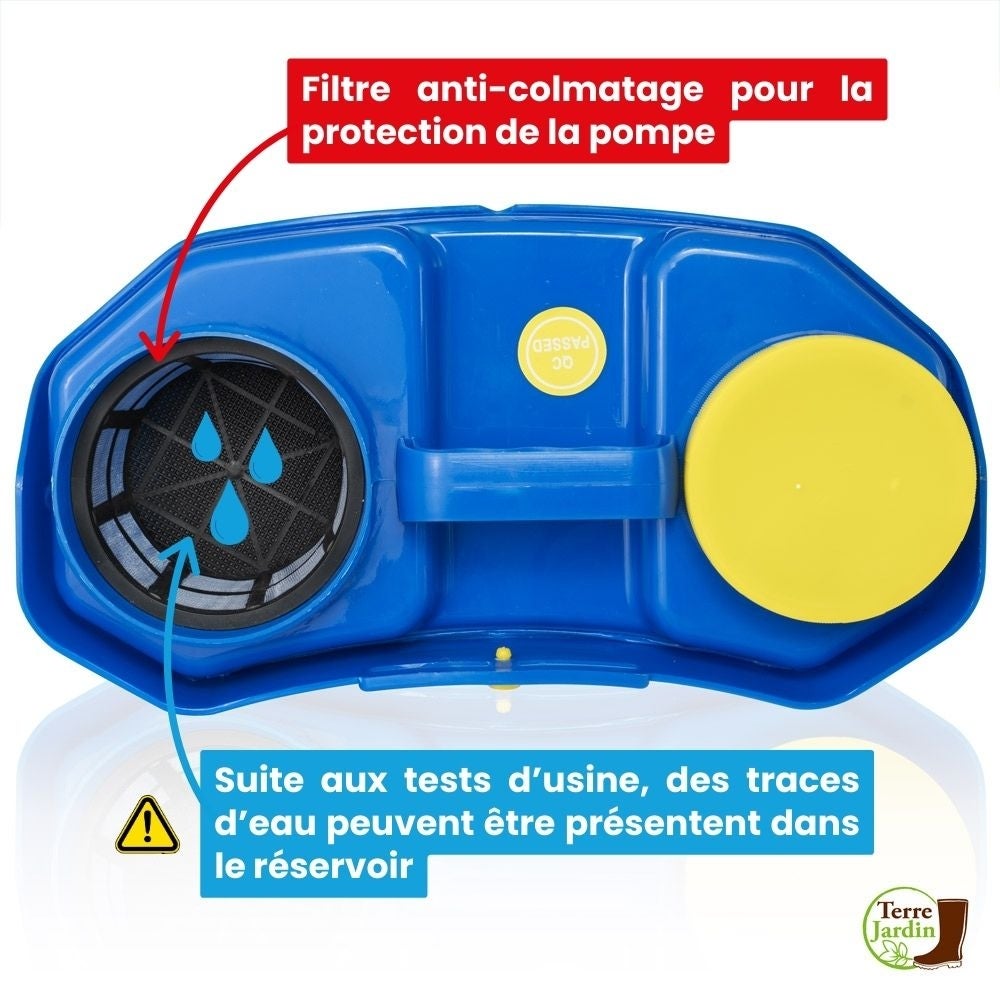 Pulvérisateur électrique pression réglable - Autonomie 4h rechargeable - 16 L - Pression Réglable 4,5 bar - 8