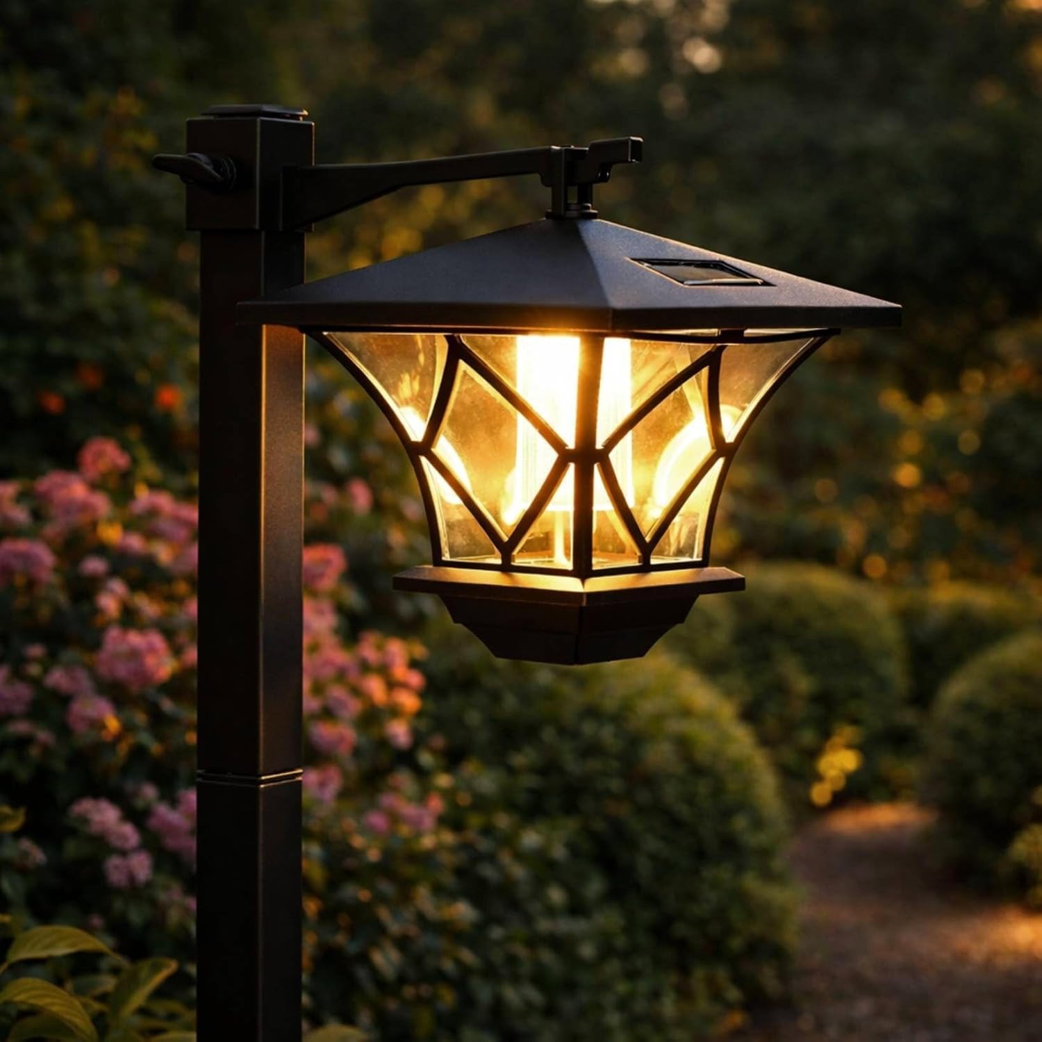 Lampa Solarna Lumiled Ogrodowa LED Latarnia Zewnętrzna Słupek 150cm 1 szt.