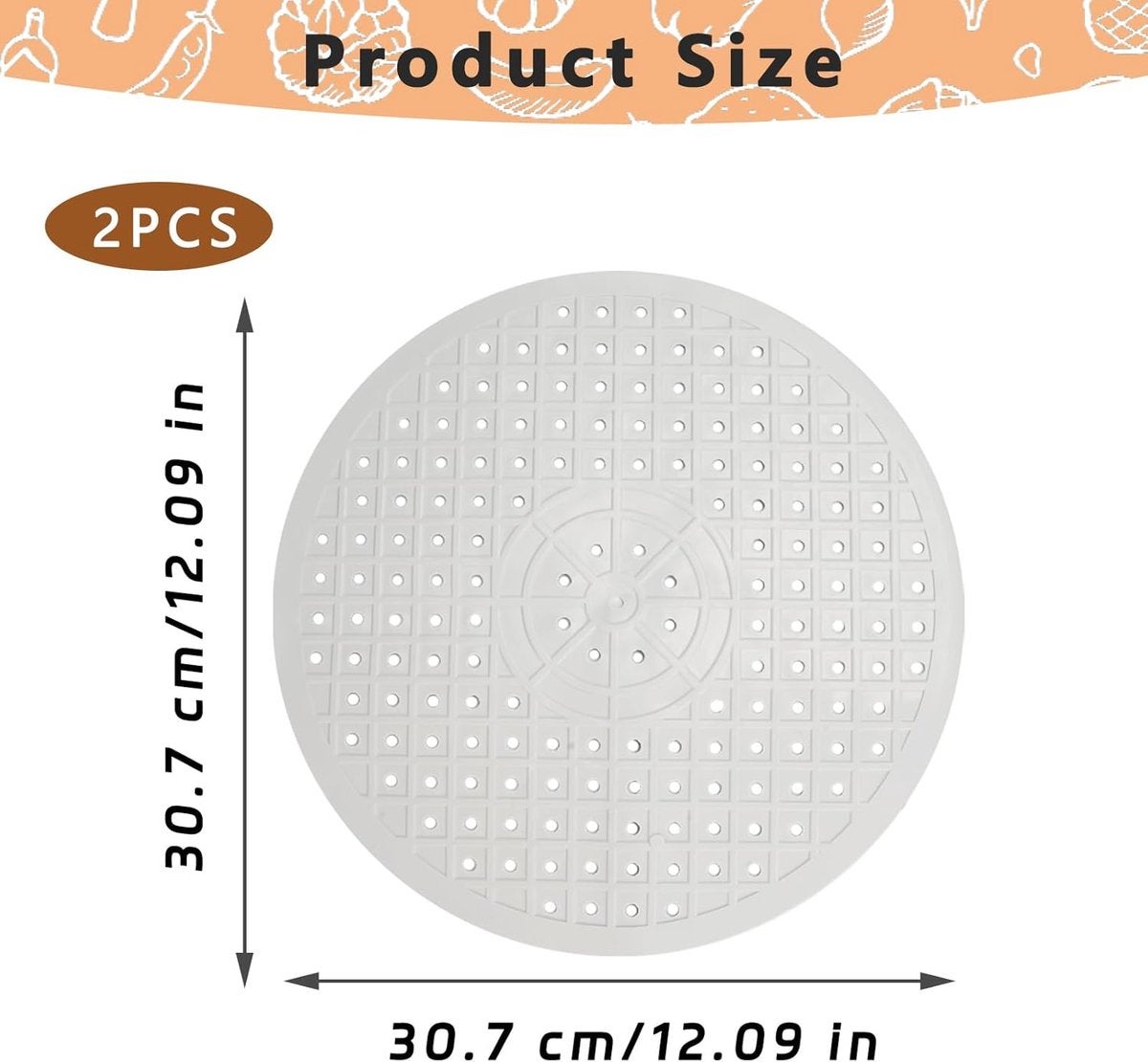 Meberg Lot De 2 Tapis D'Évier Carrés Blancs 30x30 Cm | Protection Anti-Rayures Et Anti-Moisissure Pour Évier Cuisine – Hygiène Et Élégance