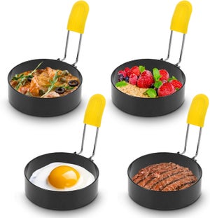 4 Anneaux d'oeuf en Acier Inoxydable, Oeuf au Plat Moule