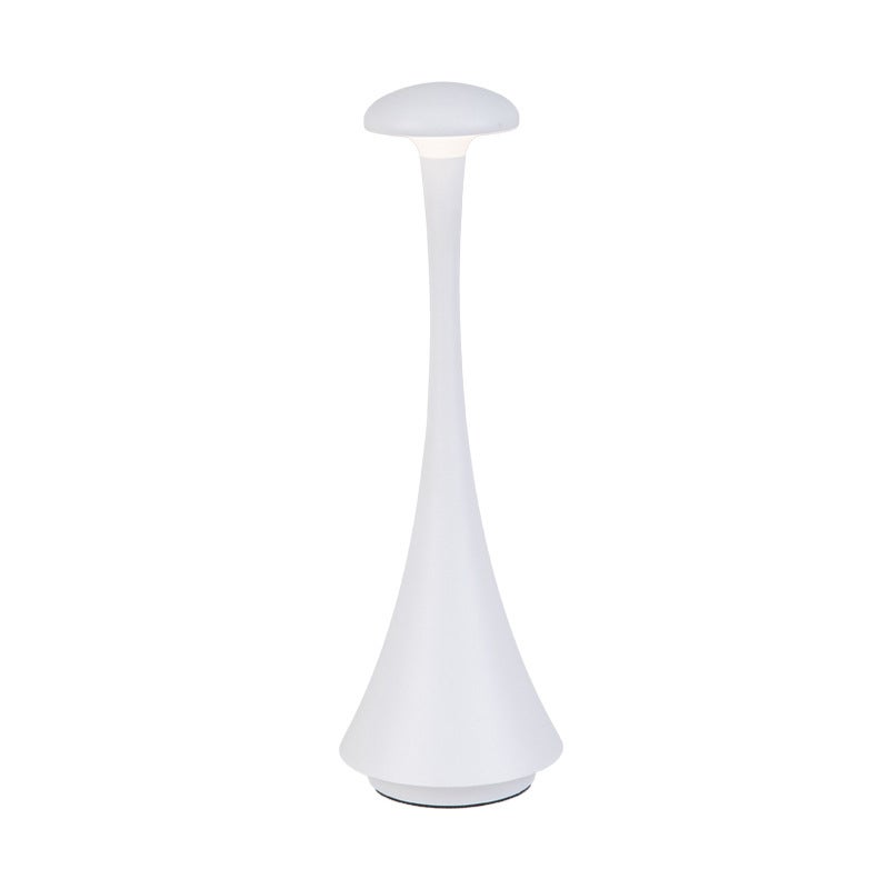 Bezprzewodowa lampka biurkowa LED ze ściemniaczem, nowoczesna, minimalistyczna lampka nocna, biała