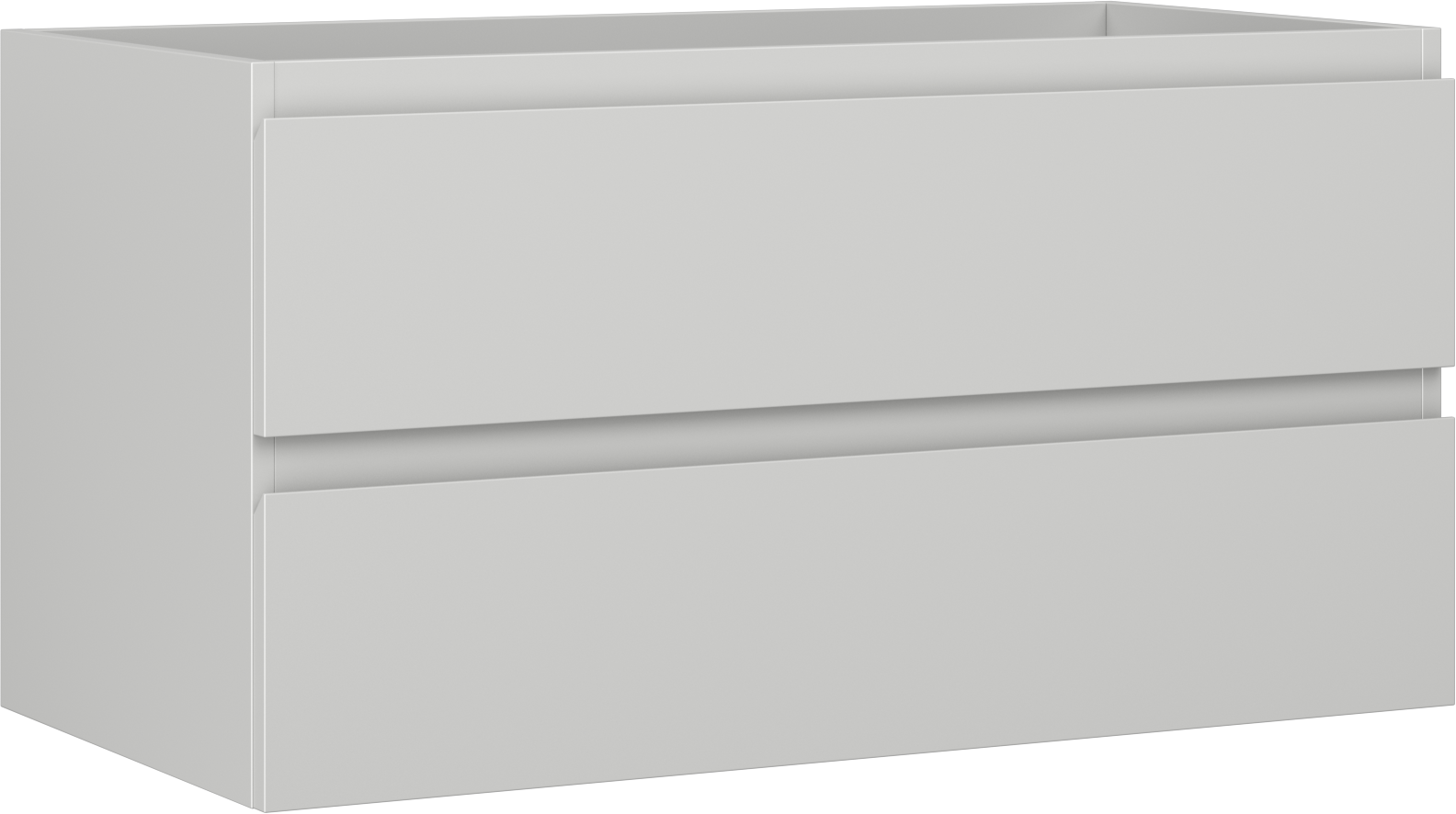 Mexen Orio szafka łazienkowa podumywalkowa 90 cm, 2 szuflady, szara mat - 91A10-09047-2-BFF62