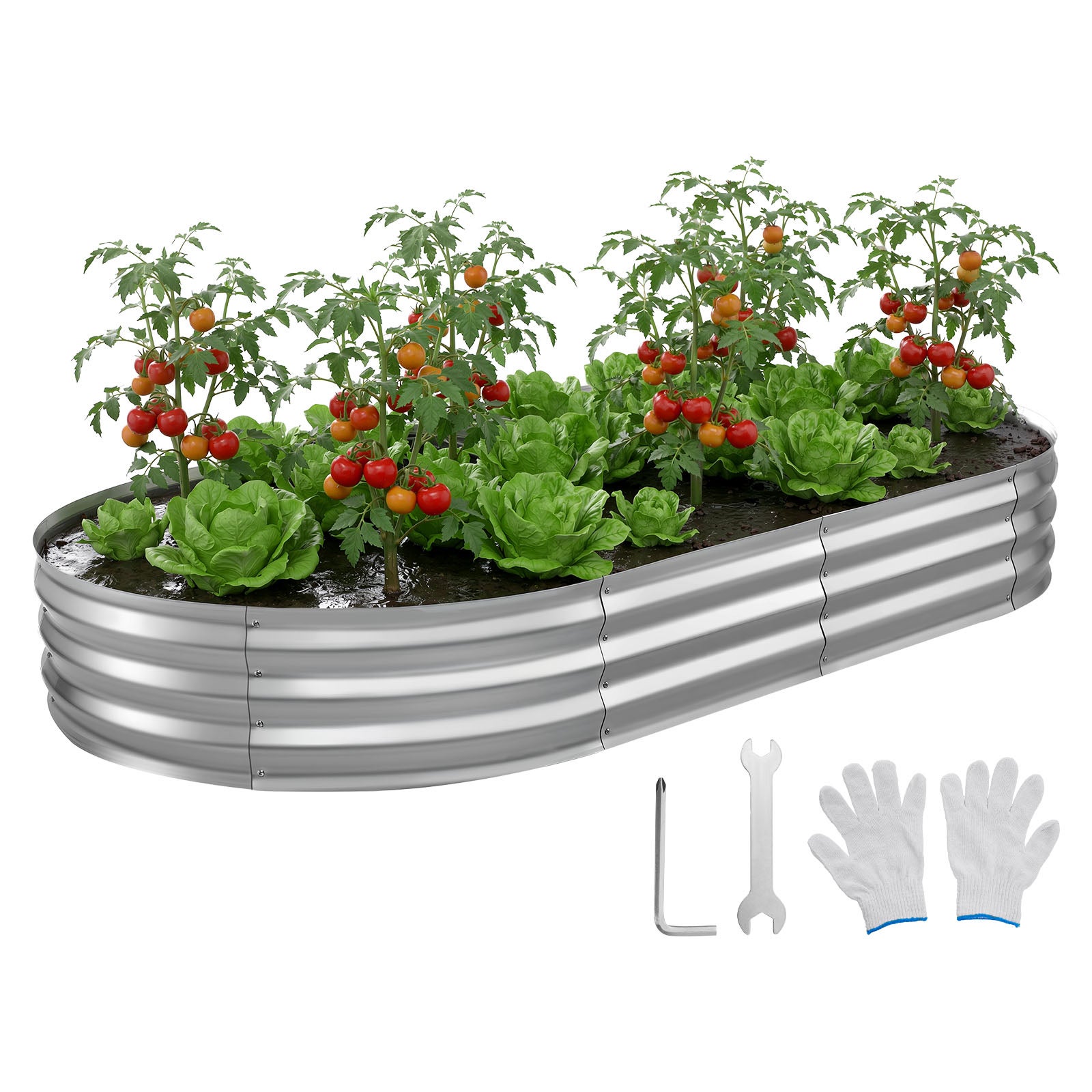 Potager Surélevé Métal VEVOR 180x90x60 Cm Carré Potager Surélevé Galvanisé Lit De Jardin Fond Ouvert Bac De Jardinage Pour Culture De Legumes Fleurs 94382923 Potager Surélevé Métal VEVOR 180x90x60 Cm Carré Potager Surélevé Galvanisé Lit De Jardin Fond Ouvert Bac De Jardinage Pour Culture De Legumes Fleurs 94382923
