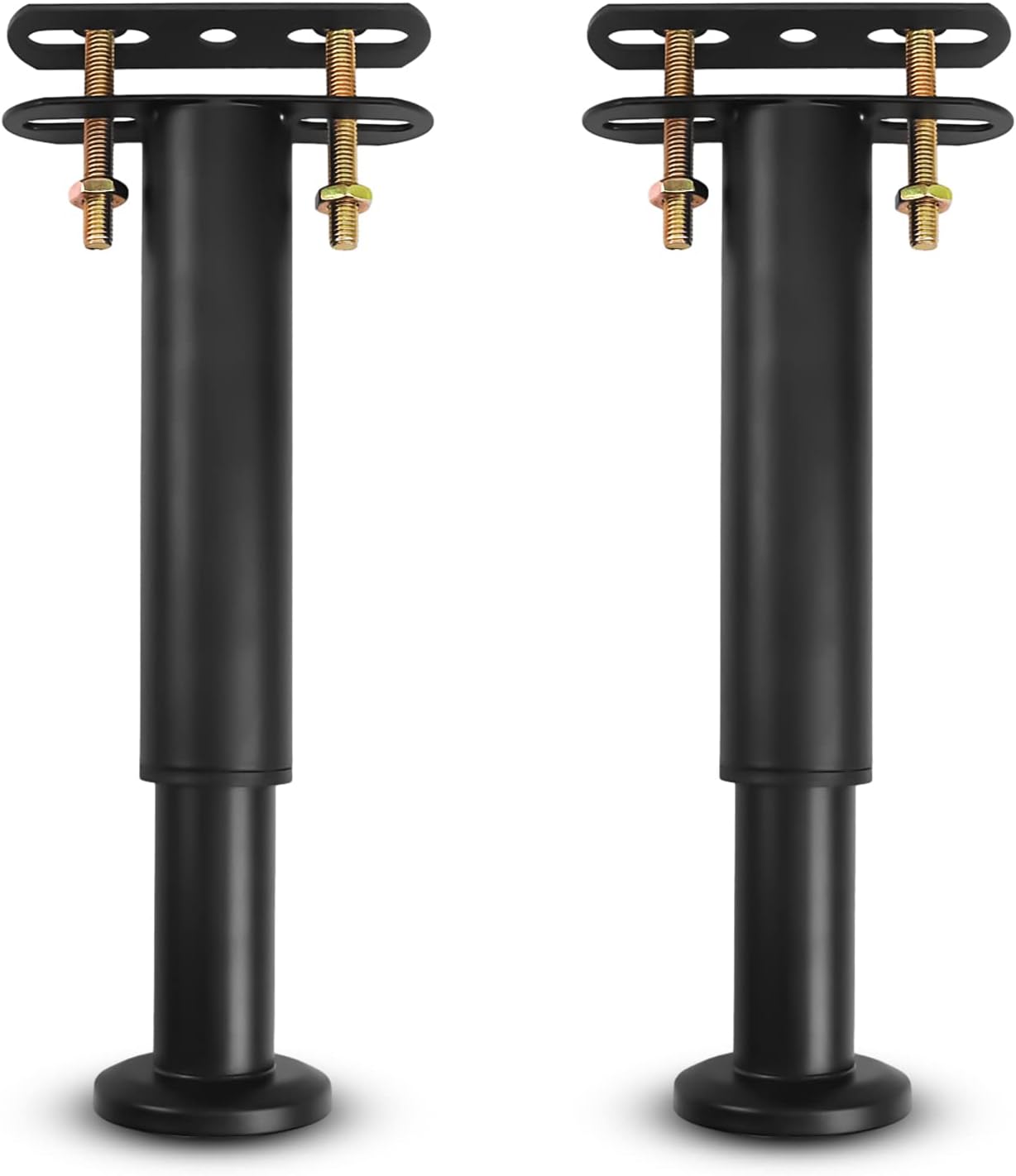 Stelaż łóżka, nogi metalowe regulowane, trwały, pasuje do uniwersalnych listew, szaf, sof, 18-33 cm, 2 sztuki