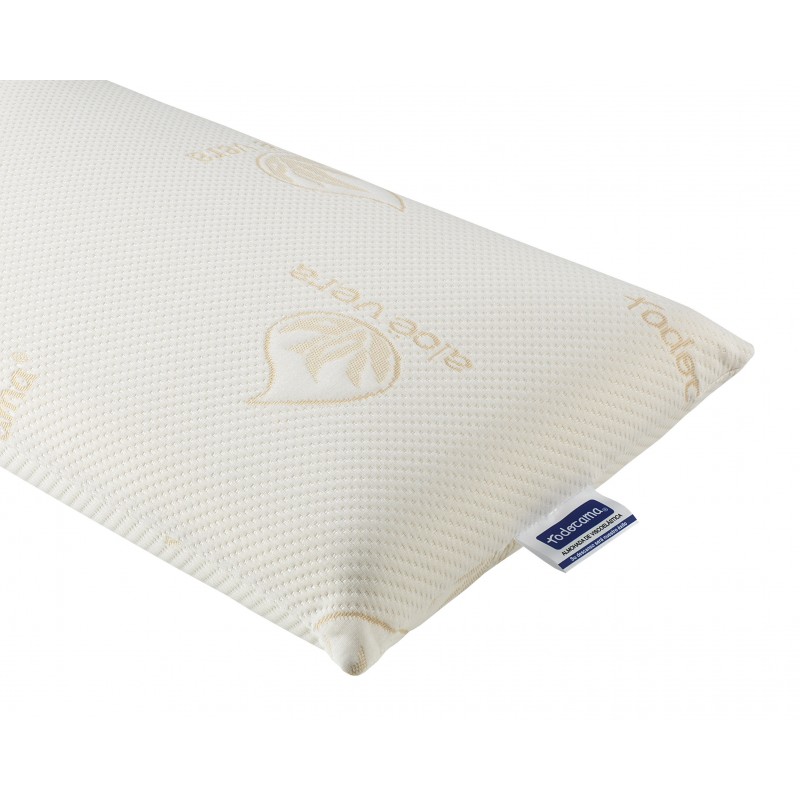 Almohada viscoelástica hipoalergénica 70x36 antibacteriana y antiácaros firmeza media-alta