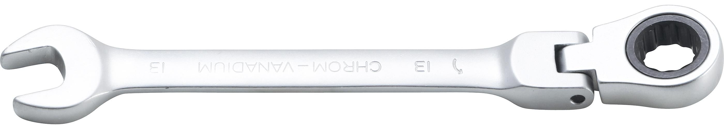 BGS Klucze płasko-oczkowe z grzechotką odchylane SW 13 mm - 6713