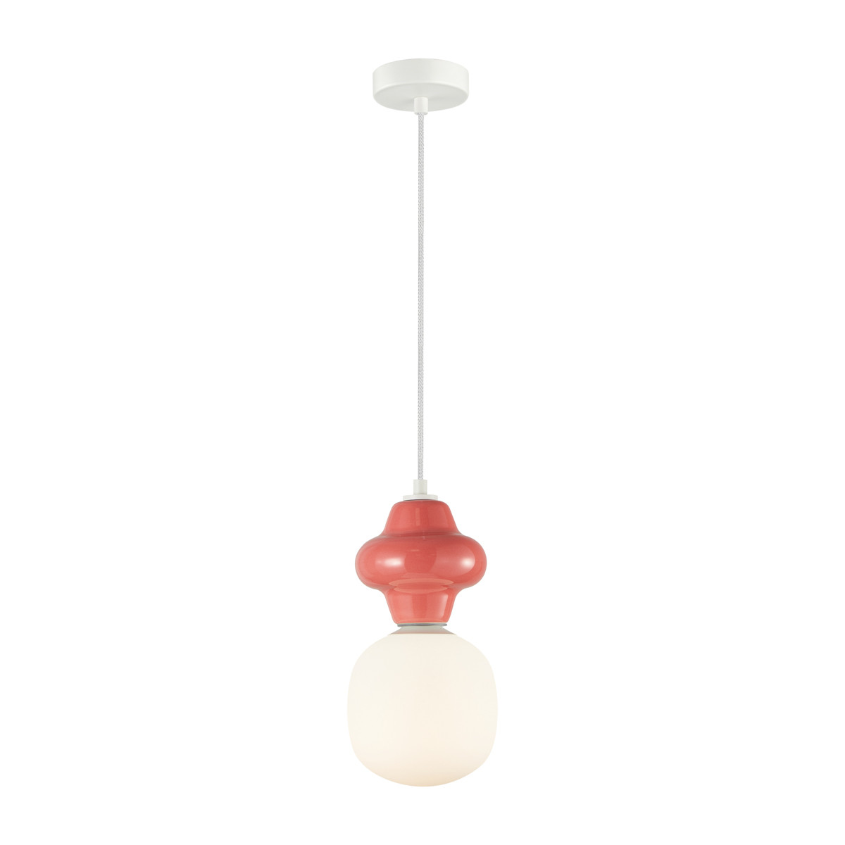 Lampa wisząca LATERA czerwona 1 x E14 x 40W wym: 120 x 15 x 15 cm Italux