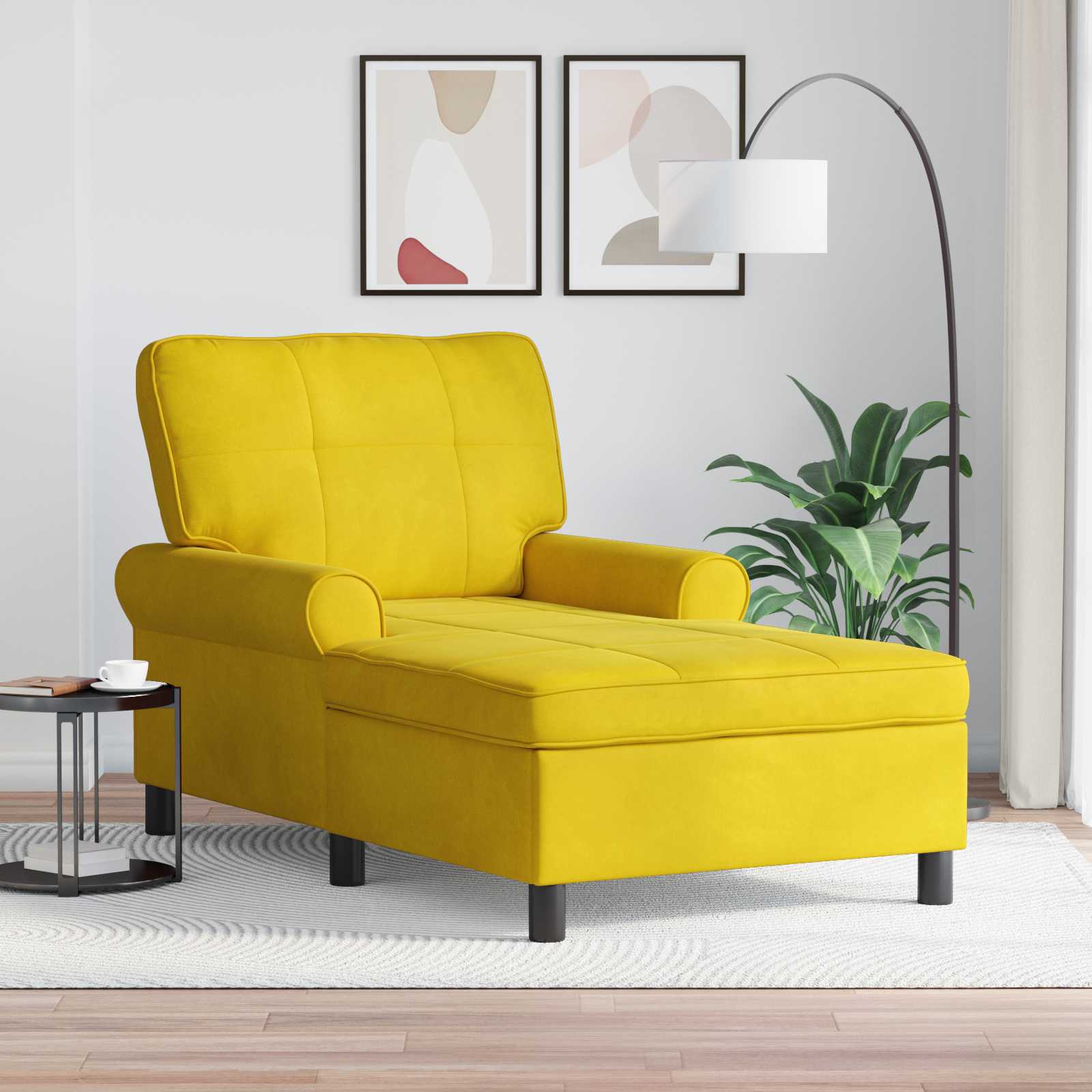 Torana  Sillón Reclinable 91 X 157 X 91 Cm Terciopelo Amarillo , Leroy Merlin