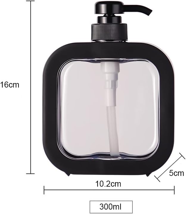 Distributeur de savon, lot de 2 flacons pompe vides, distributeur de liquide vaisselle et de produits d'hygiène personnelle pour salle de bain et cuis - 2