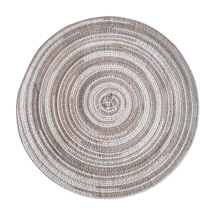 Okrągła podkładka satynowa w odcieniu szarości 38*38 cm, 1 sztuka, brokatowa podkładka, odpowiednia na świąteczne przyjęcie rodzinne, wesele, dekoracj