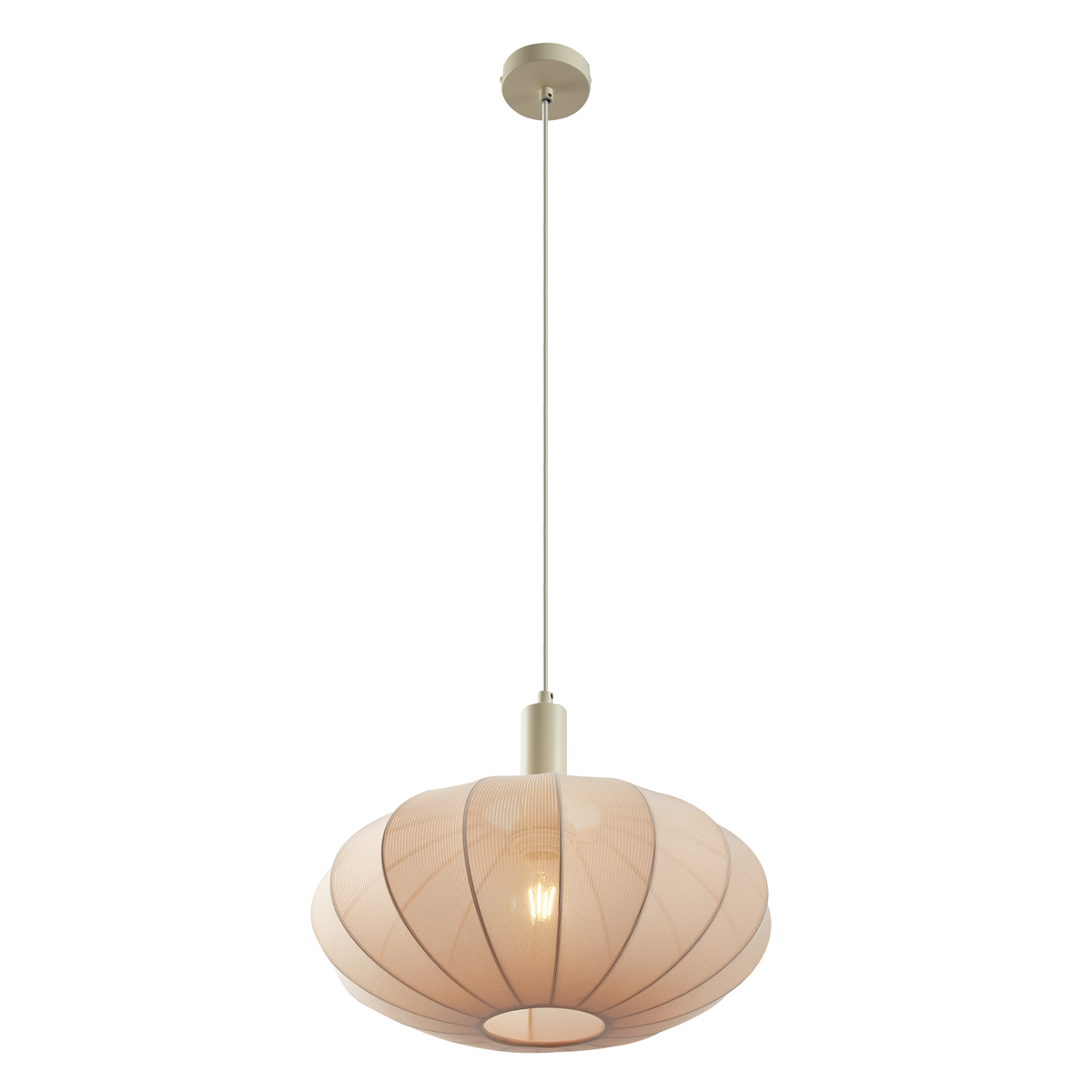 Suspension bida - 1 lumière - Ø 42 cm - Beige - Japandi - Éclairage intérieur - Salon I Chambre I Cuisine I Salle à manger - 6