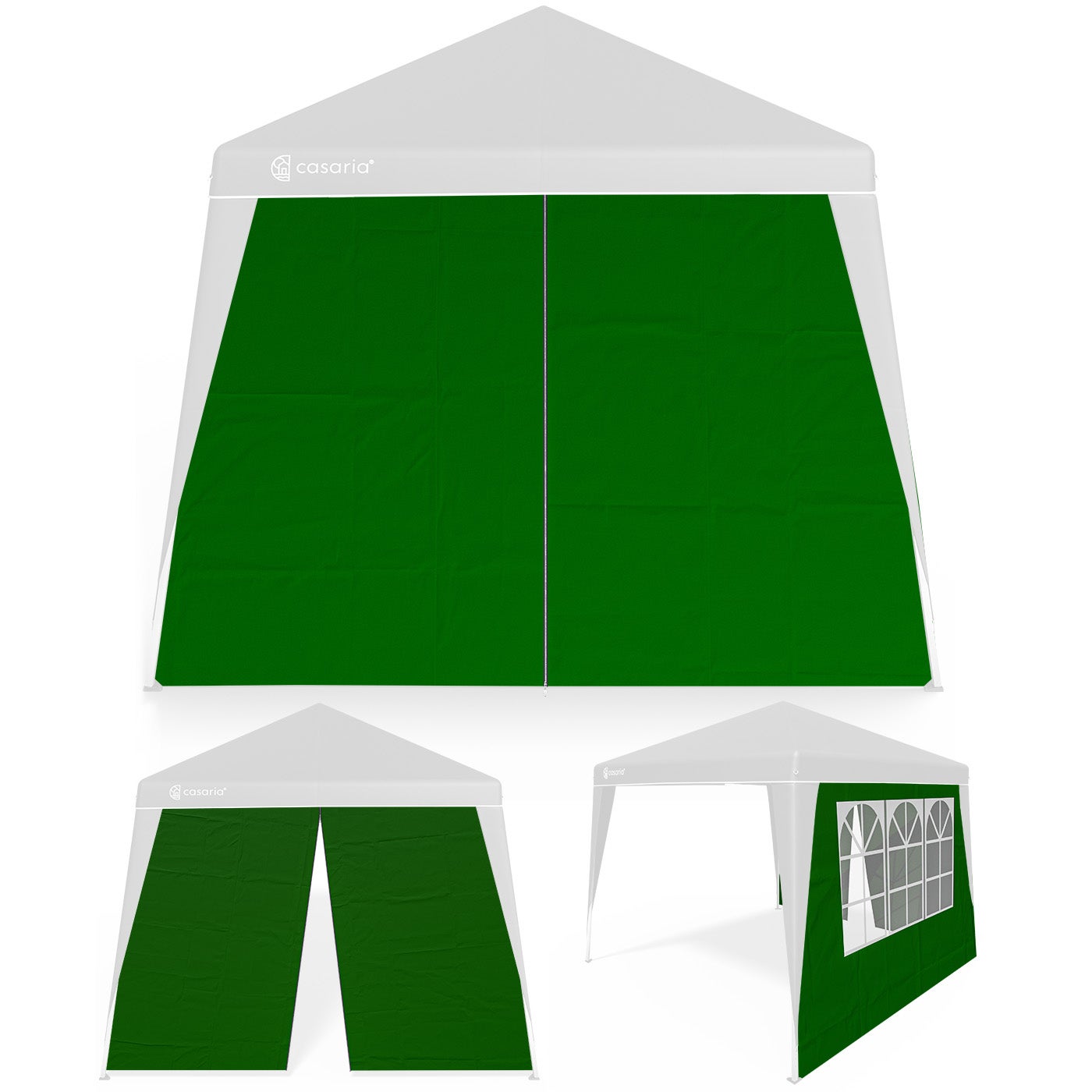 T-shirt en latex vert olive avec fermeture éclair sur le devant