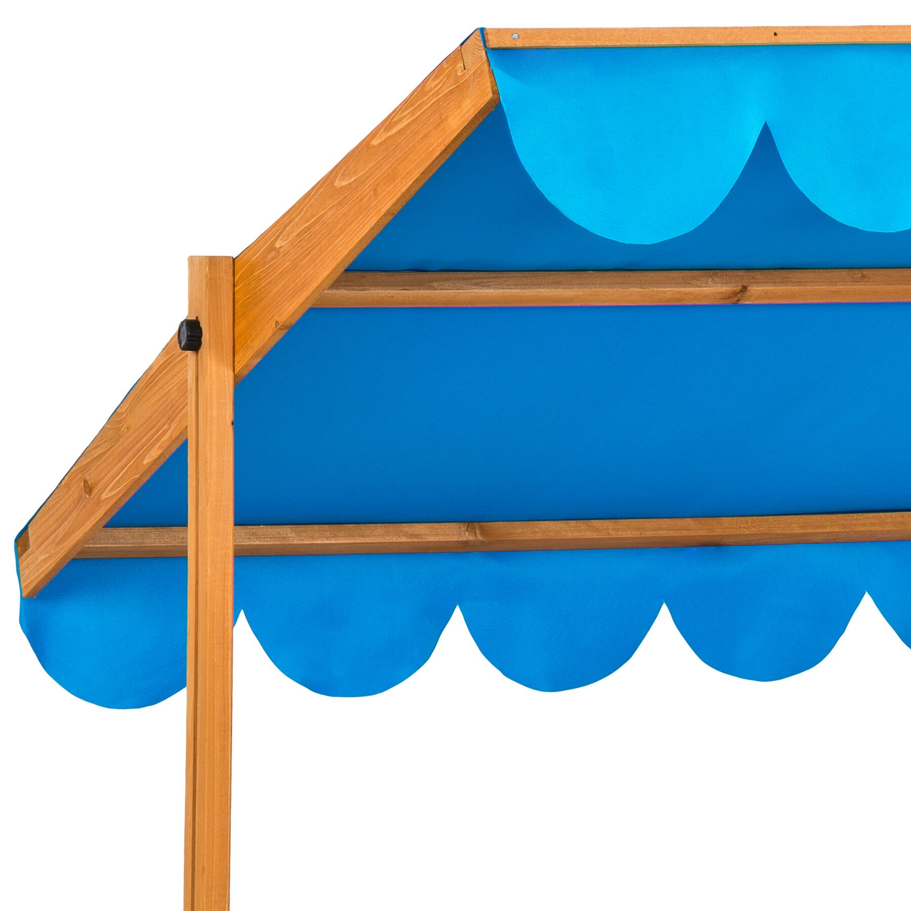 Bac à sable cabane de jardin en bois avec toit réglable rouge 120 x 120 x 120 cm TECTAKE - 6