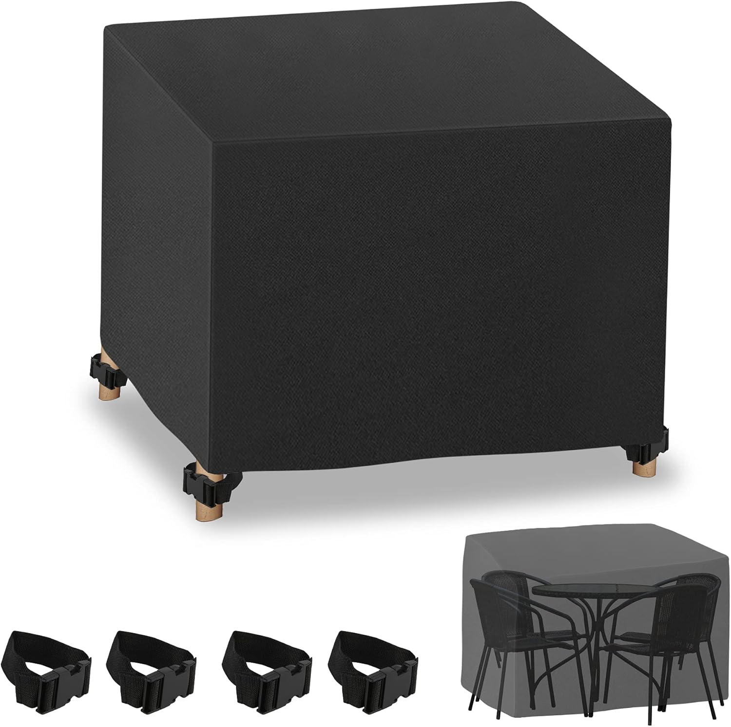 Housse Salon De Jardin Rectangulaire, Patio Housse De Meuble Oxford Carr Avec Vents Vent Tanche Poussire Pour Table Chaise Meubles Brown25025090cm 56701666