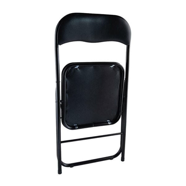 Silla plegable acolchada negra - 2