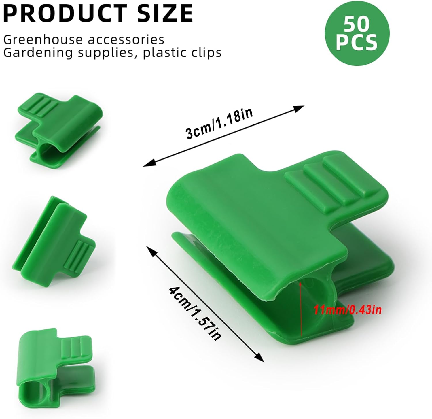 Lot De 20 Clips De Fixation Pour Serre - Taille 22 Mm - Pour Fixer Bâche Sur Tube - Résistants Aux Intempéries - Blanc Clips Plastique Pour Serre