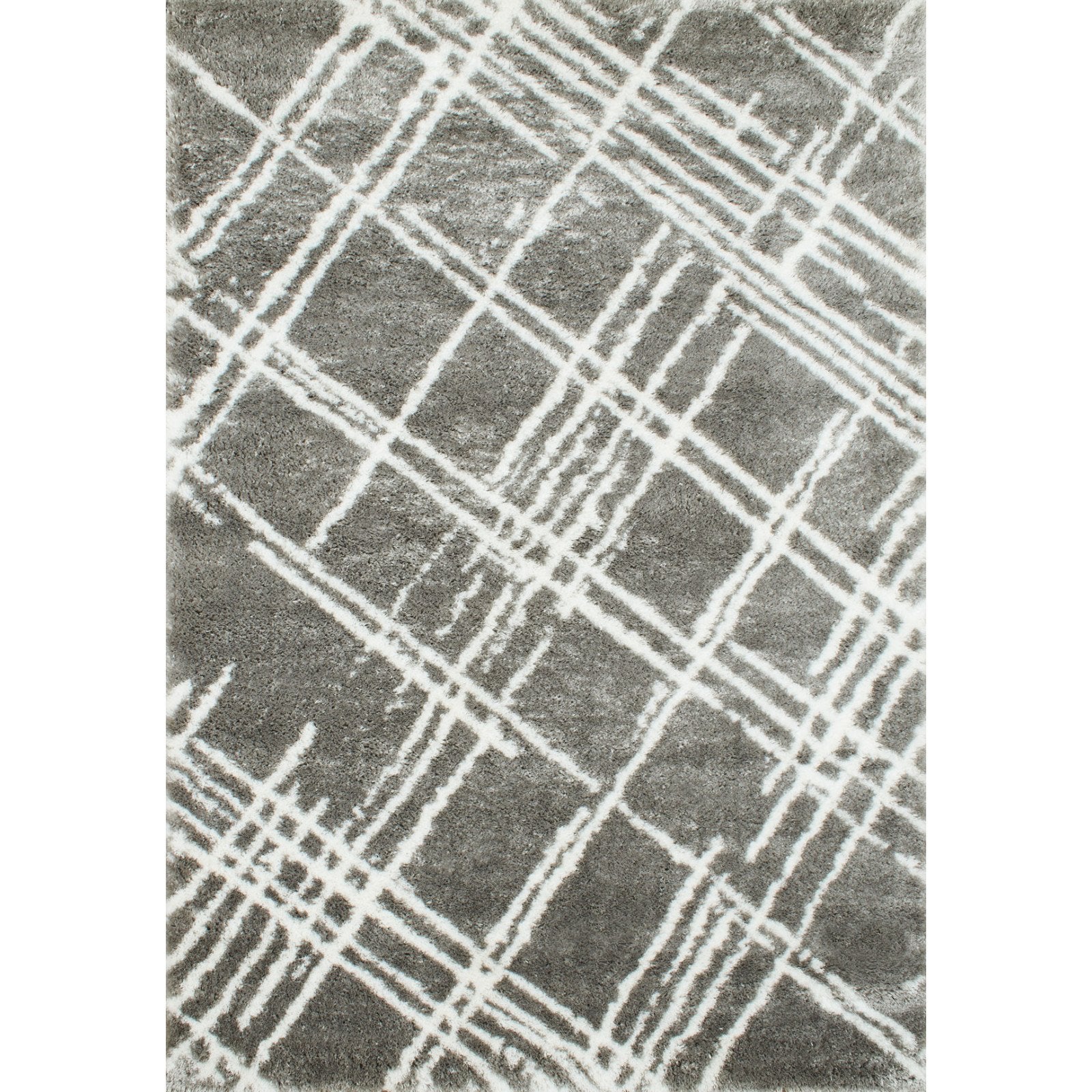 Teppich Jute grün / beige 80 x 300 cm geometrisches Muster Kurzflor