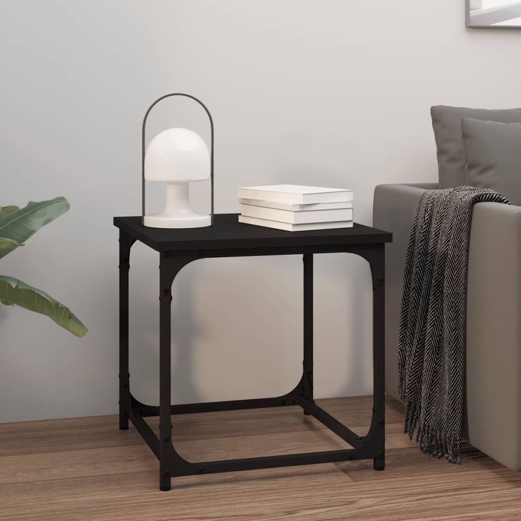 Table d'appoint Noir 40x40x40 Bois d'ingénierie | Leroy Merlin