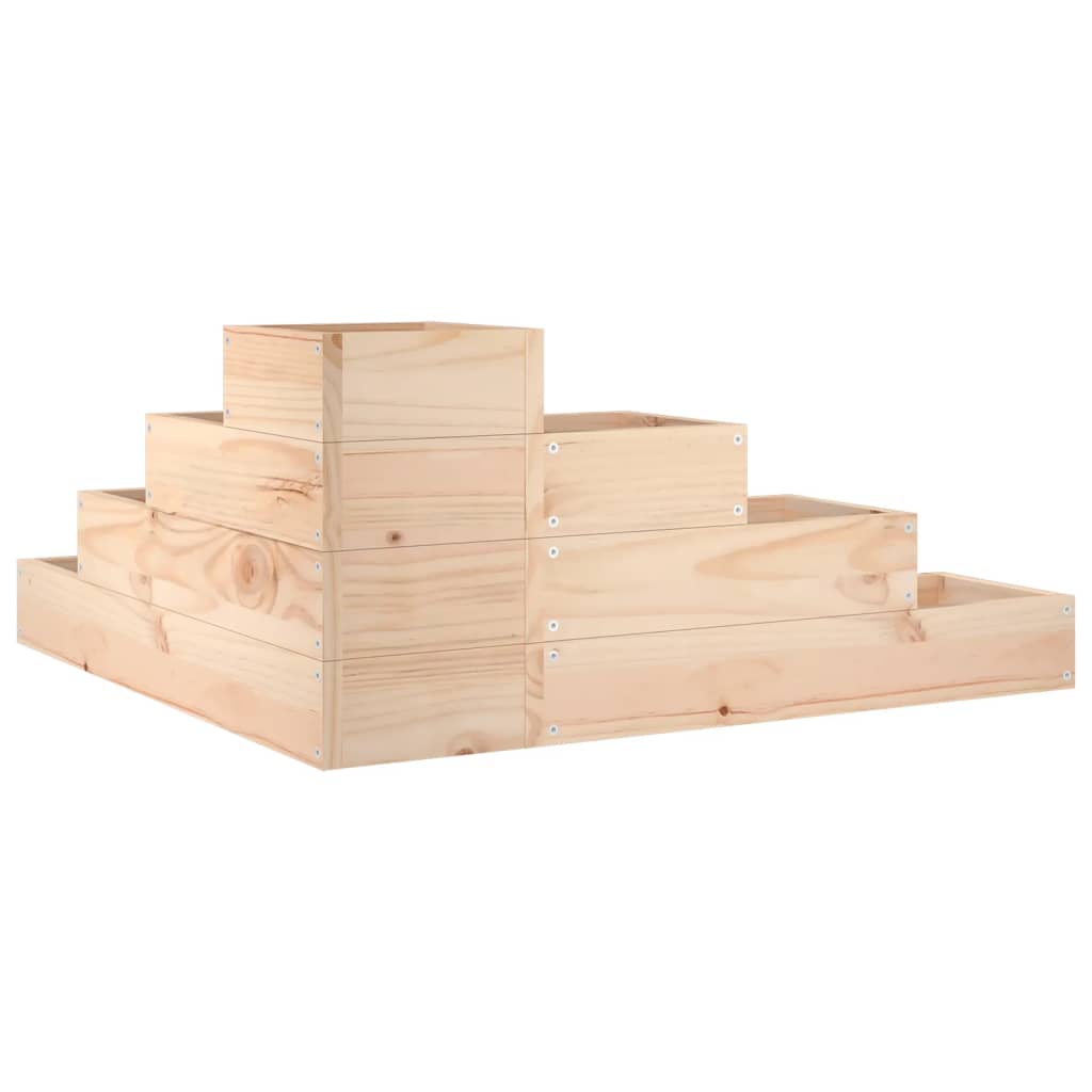 vidaXL Jardinière 4 niveaux 80,5x79x36 cm bois de pin massif - 6