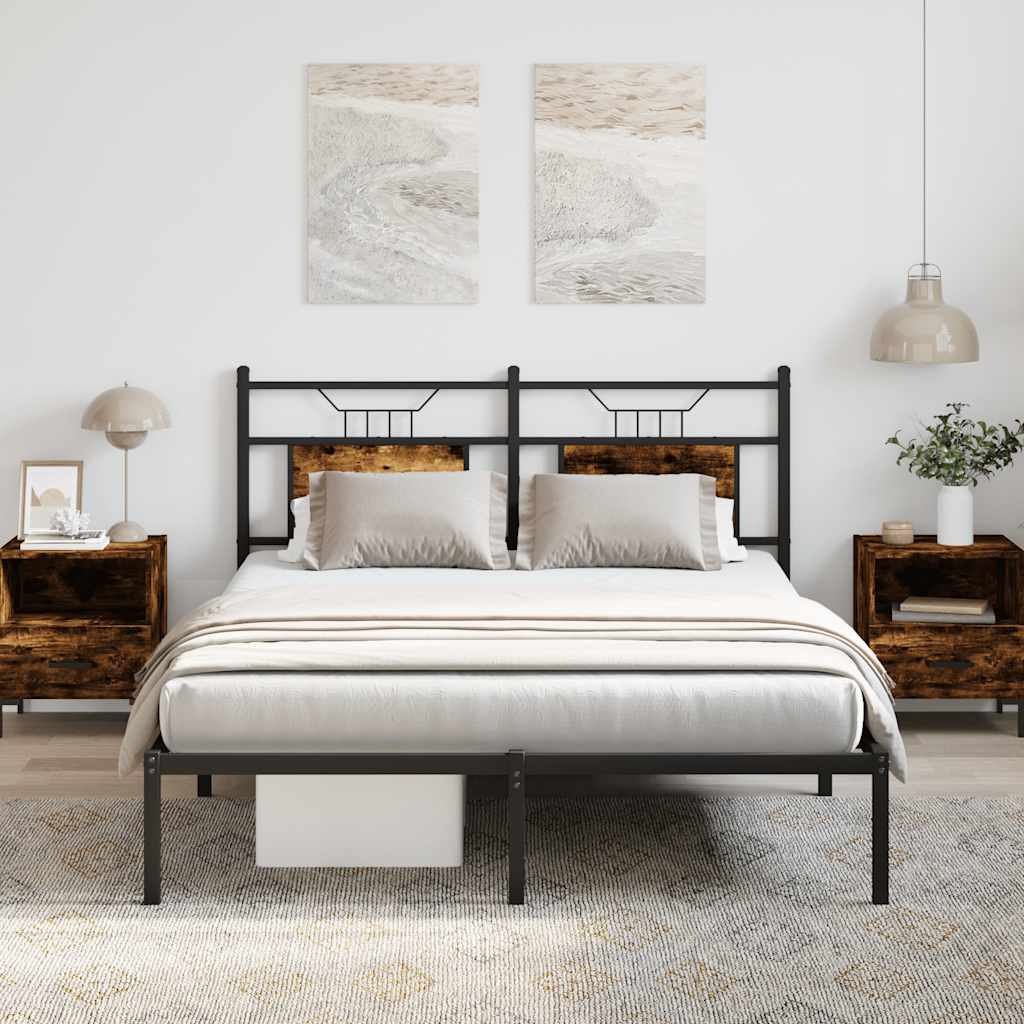 Łóżko Metalowe Rama Łóżka Metalowa Ze Stelażem Pokoj Sypialnia 140x200 cm