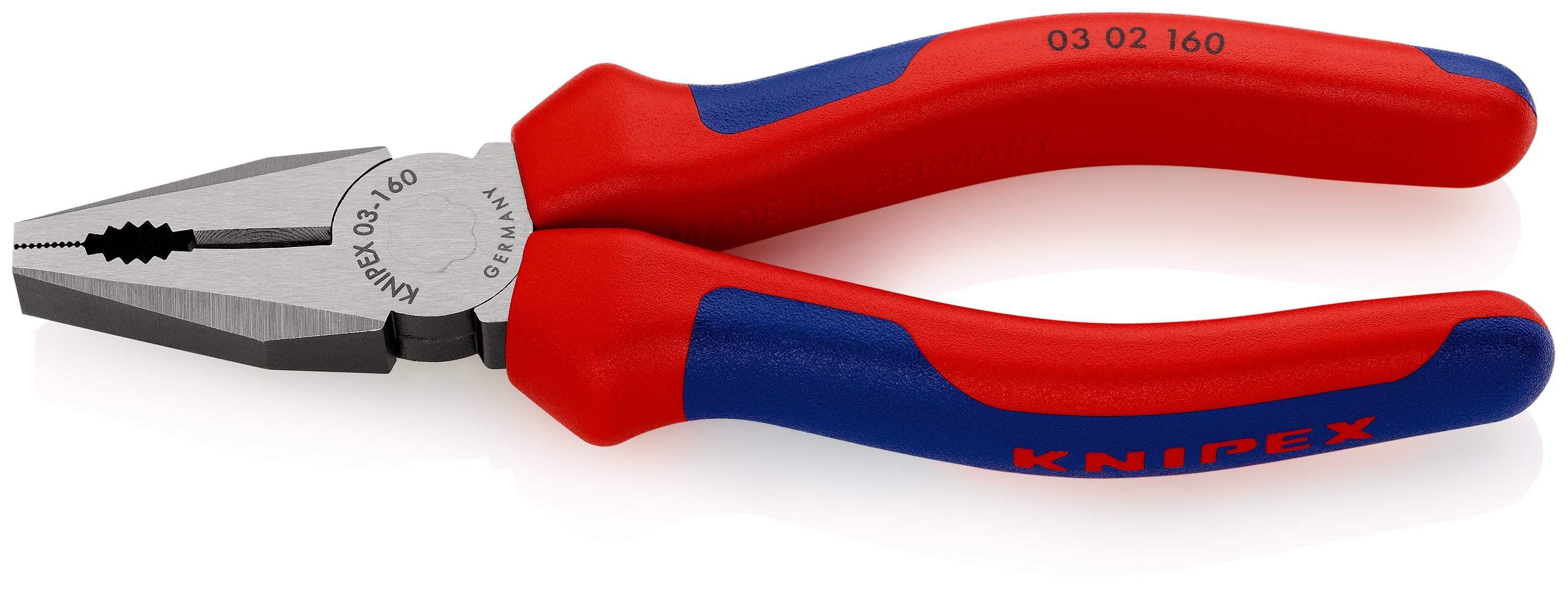 Szczypce uniwersalne 160mm fosforanowane Kombinerki do chwytania i cięcia KNIPEX 03 02 160