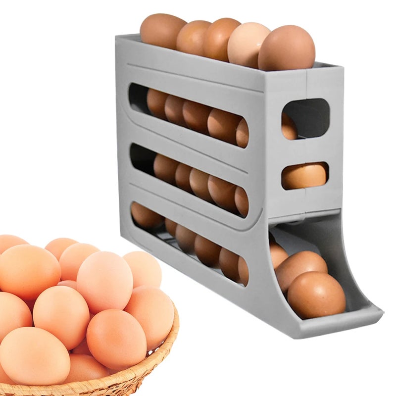 MagiDeal Porte-œufs en Bois, conteneur à œufs empilable, Plateau à œufs Portable en Bois, Plateau de Stockage des œufs pour Restaurant, réfrigérateur