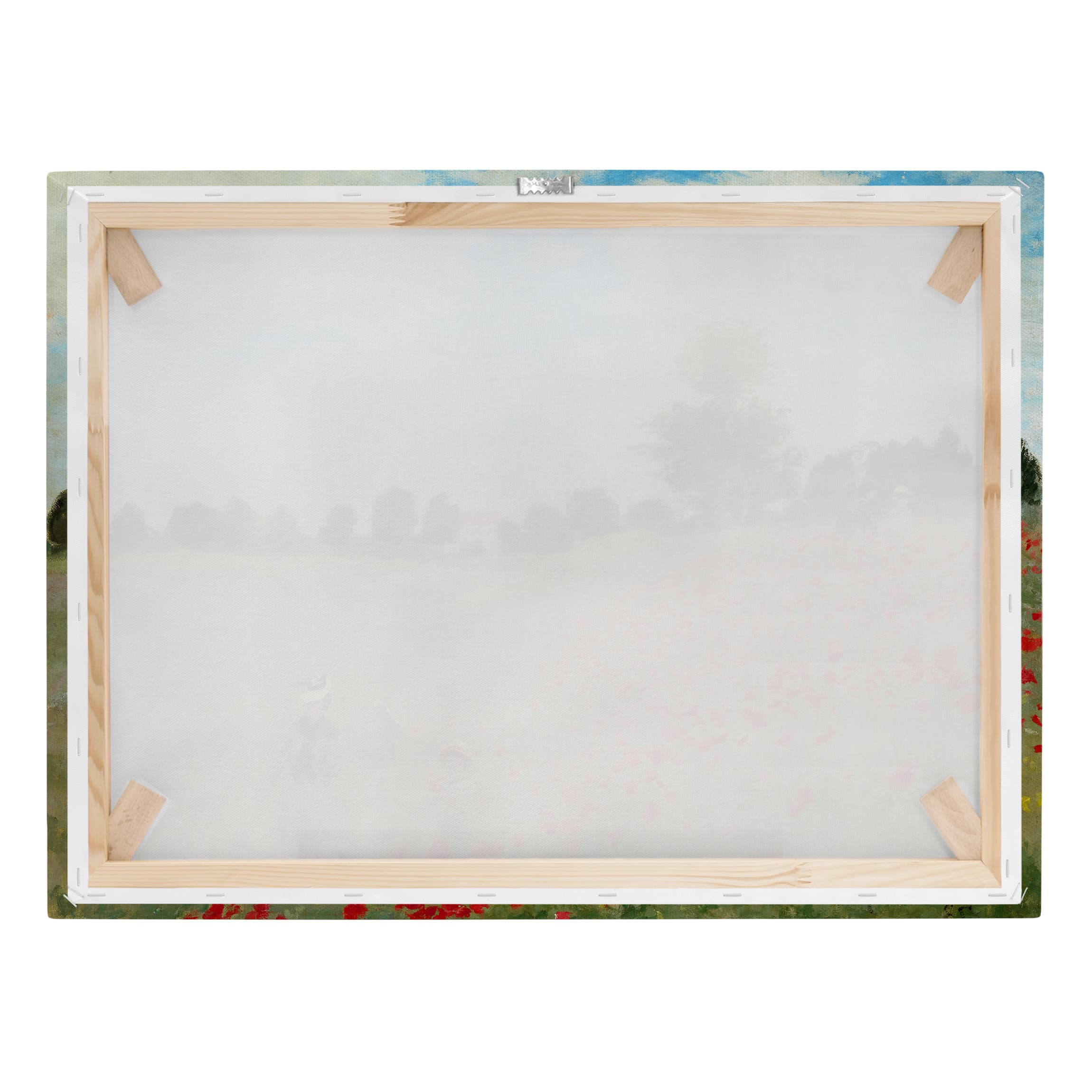 Impression sur toile tableau sur toile châssis vert Claude Monet prairie fleurie peinture 163 chambre à coucher salon couloir 100 x 75 cm - 7