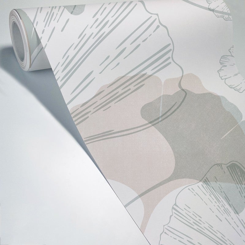 Carta da parati panoramica - Gingko Vert - 5 strisce : 240 x 270 cm - 3