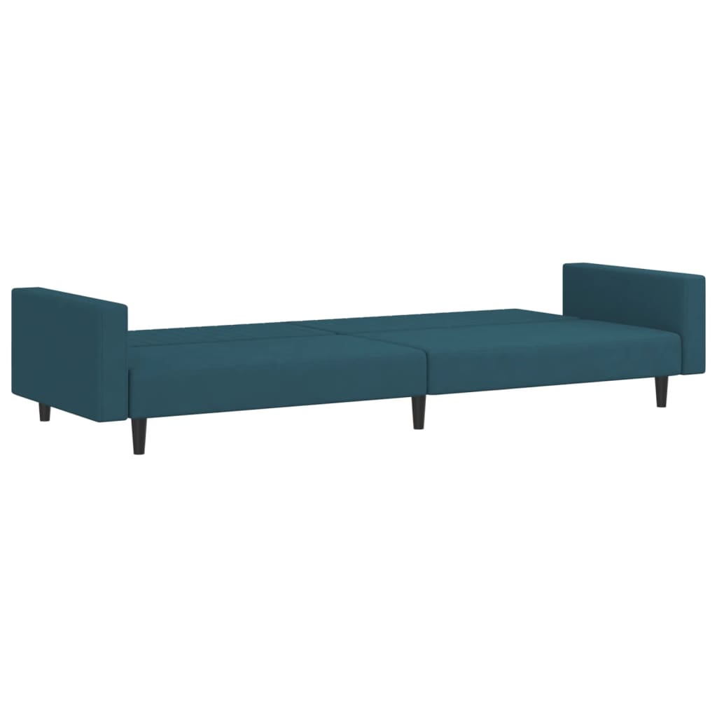 Canapé-lit | Lit simple | Canapé convertible à 2 places Bleu Velours CFW26034 - 6
