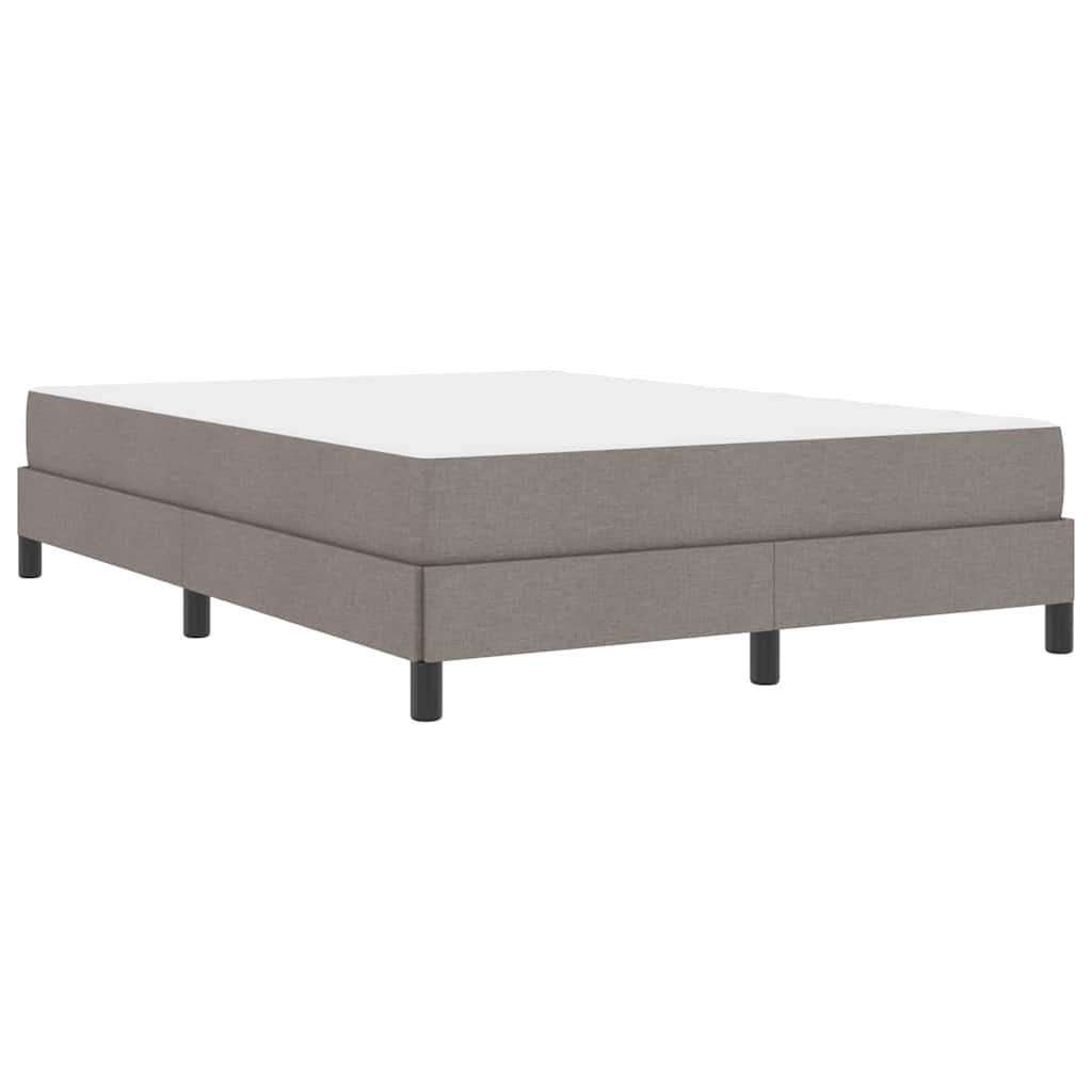 Cadre de lit avec matelas Taupe 160 x 200 cm tissu - 2