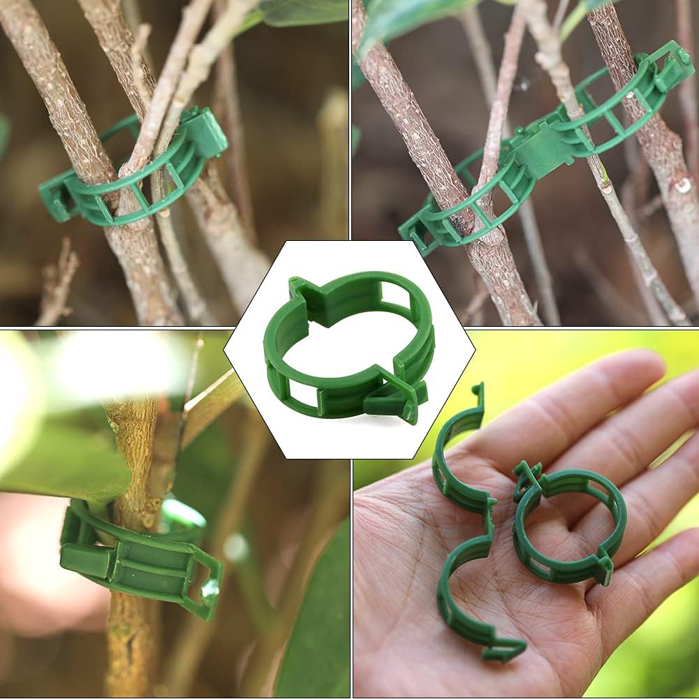 100 Pieces Clips Tomate pour Plantes,Plant Support Clips de Jardin,Tomates Clips de Support de Plantes ​Clip - 5