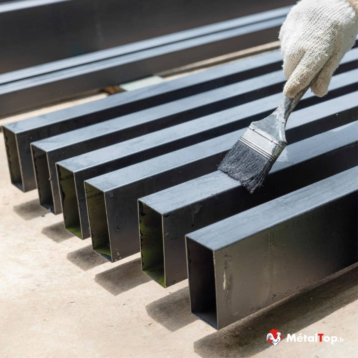 Primaire Acier Galvanise - Metaltop - Blanc pur - RAL 9010 - Bombe 400mL - 3