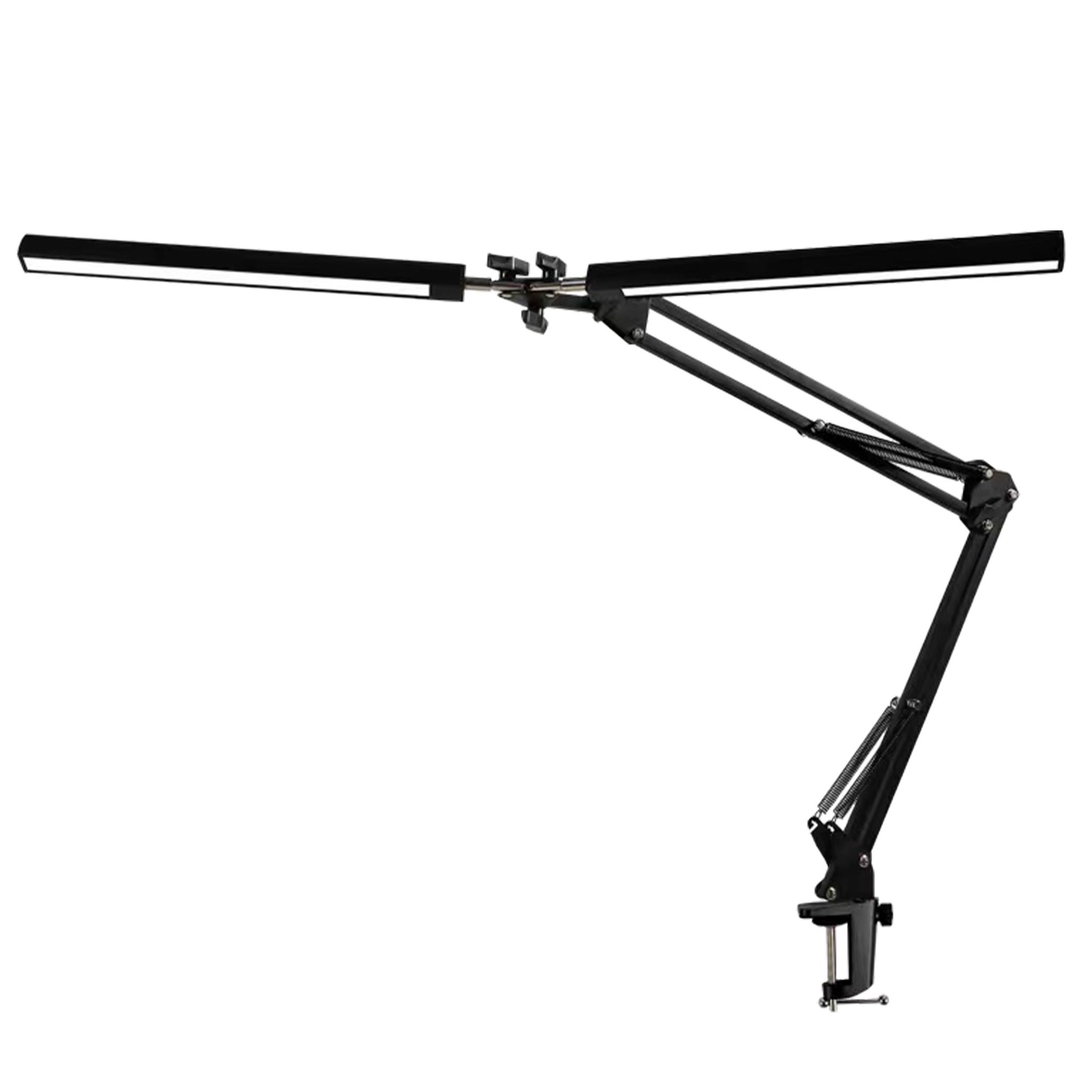 Lampa biurkowa kreślarska LED Polino 14W 3000-6000K CCT ze ściemnianiem regulowana czarna MasterLED