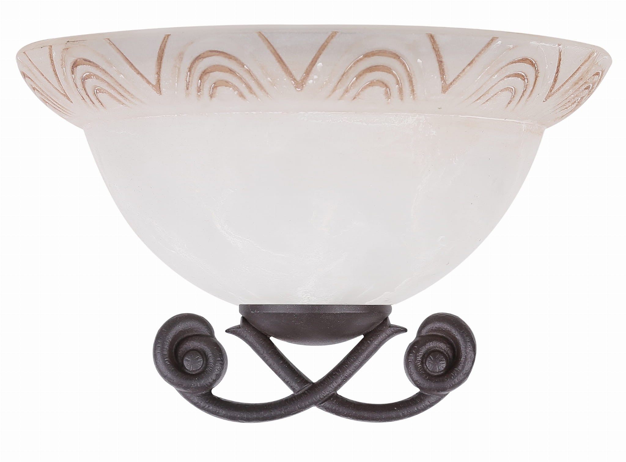 Plafon Gio niestandardowy patyna-biały 1xE27x20W wym: 18 x 15 cm IP20 szkło Candellux