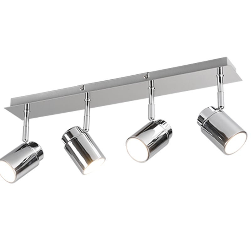 Reflektor sufitowy spot natynkowy Angelo listwa srebrno-chromowany 4xGU10x5W wym: 52 x 19,5 cm metal Trio
