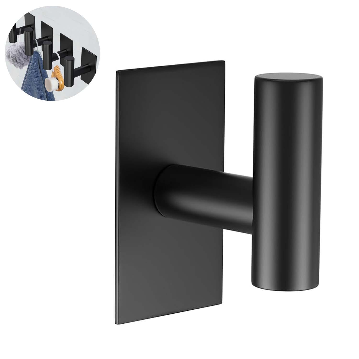 MOIDHSAG Ganci adesivi resistenti impermeabili in acciaio inox bastone senza trapano gancio porta per cappotto, accappatoio, asciugamano, cappello, bagno cucina MOIDHSAG Ganci adesivi resistenti impermeabili in acciaio inox bastone senza trapano gancio porta per cappotto, accappatoio, asciugamano, cappello, bagno cucina
