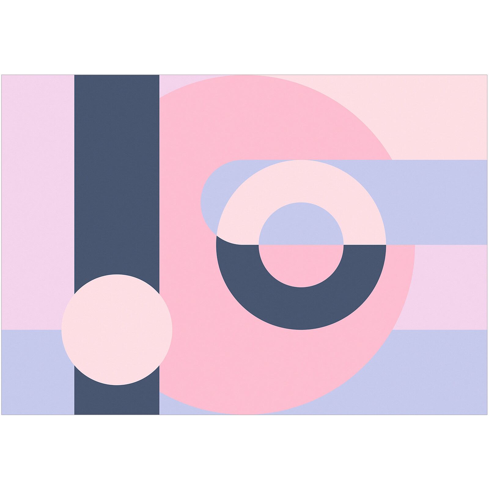 Papier peint adhésif Couronne géométrique - 392 x 280 cm - 2