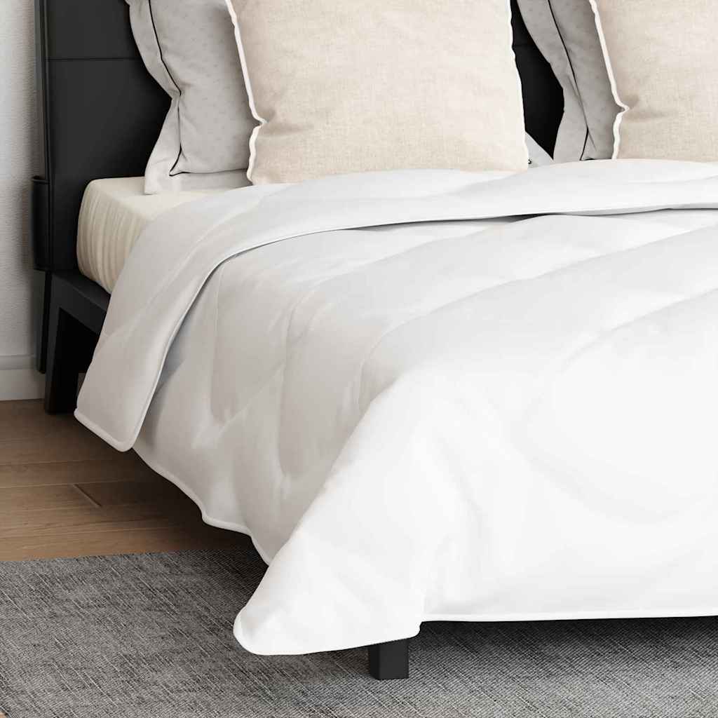 Couette avec oreiller 3 pcs | Duvet Blanc 200 x 220 cm Microfibre - 5