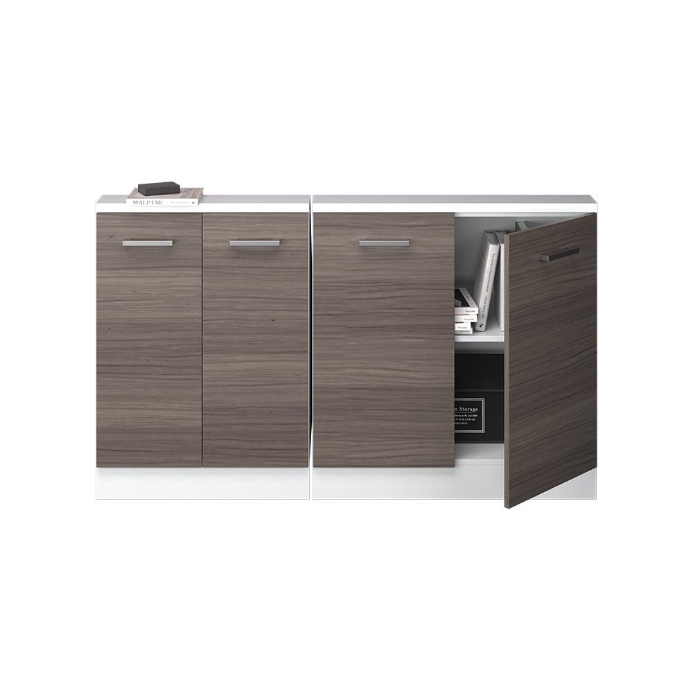 Vicco Ensembles de meuble de rangement sous pente Rion, gris noble/blanc, Lot de 2 - 8