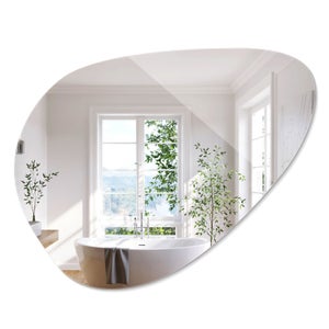 DMDFIRST Specchio Da Parete Irregolare Grande: Design Unico E Moderno Per Arredamento Salotto E Ingresso