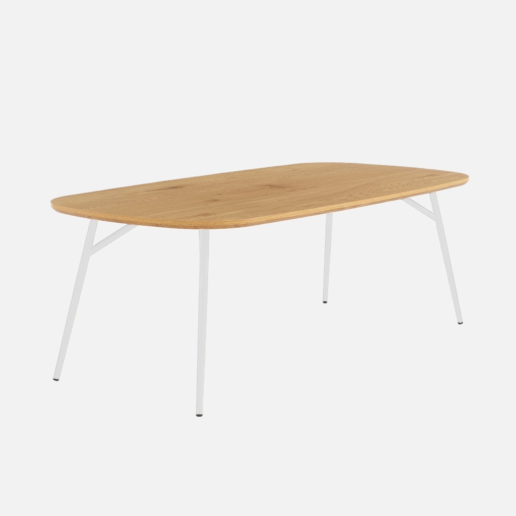 Tavolo allungabile gambe incrociate in acciaio piano in vetro – Colly Shop
