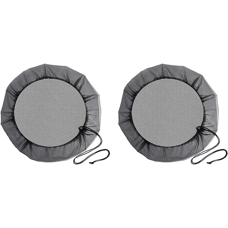 Housse Protection Baril De Pluie 95 Cm 2 Pices Filet Pour Citerne De Pluie,housse Pour Tonneau De Pluie Avec Cordon De Serragehousse Pour Tonneau De Pluie Rondeprotection Contre Les Moustiques Et Les