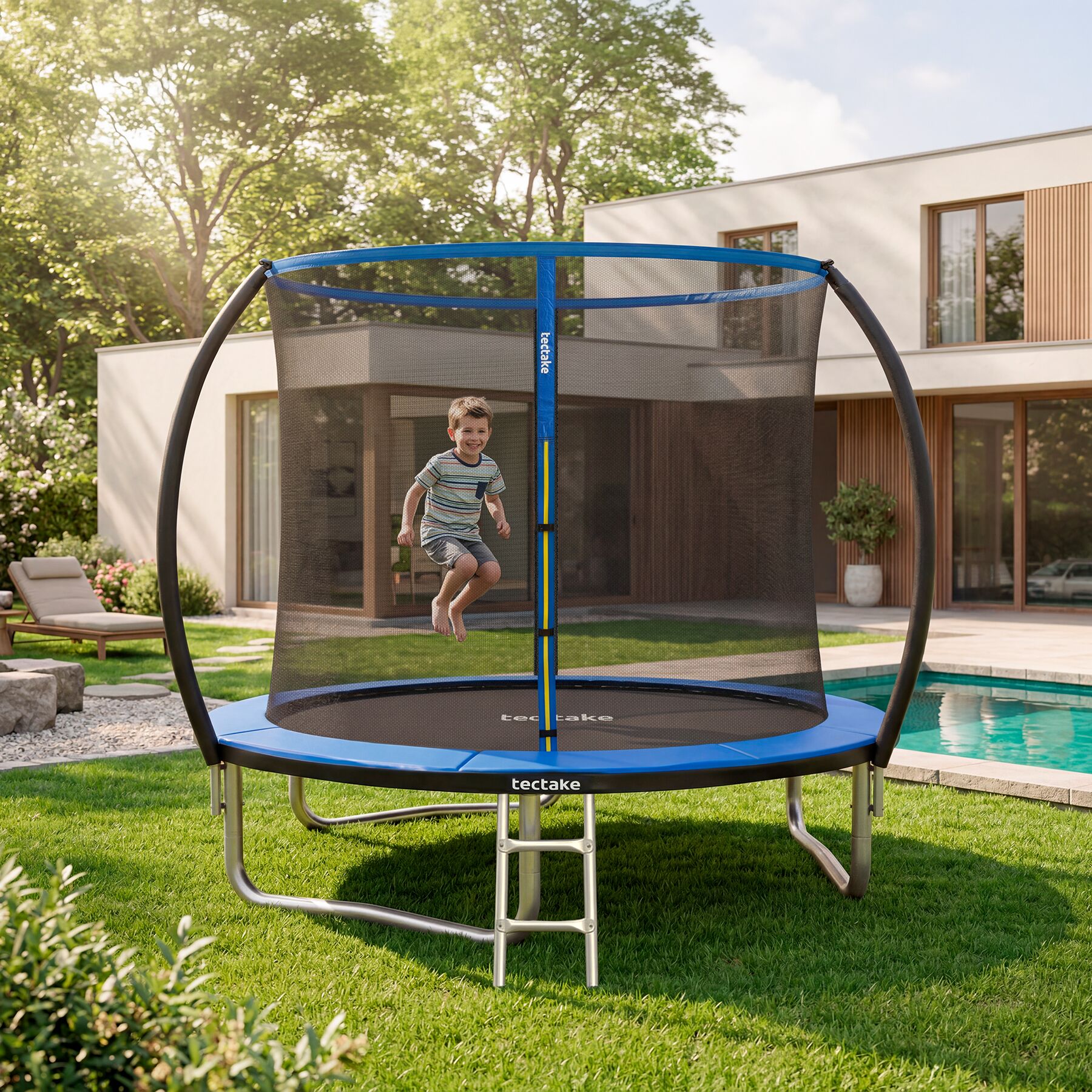 TECTAKE Trampolim Ø 244 cm, certificado GS - 3