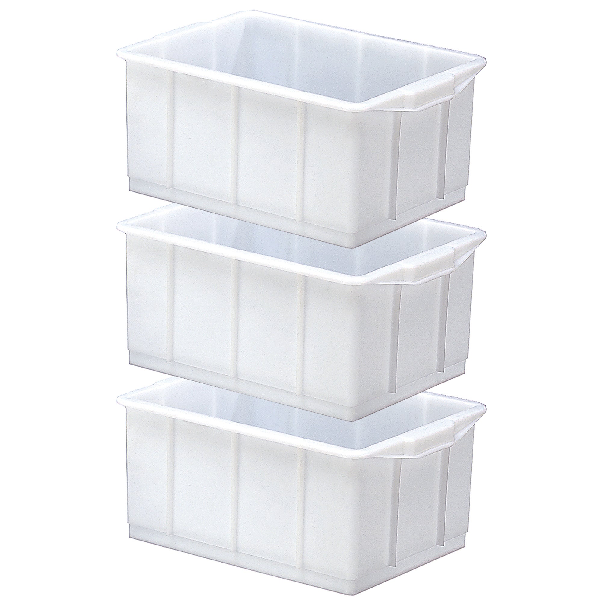 3 Boîtes Empilables Tupperware – Bleu – 11x6x18 Cm – Occasion